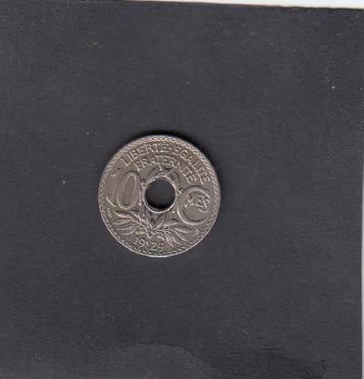 Beschrijving: 10 Centimes HOLE